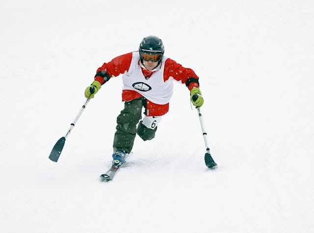 Η Αφηγήτρια διαγωνίζεται στο αλπικό σκι